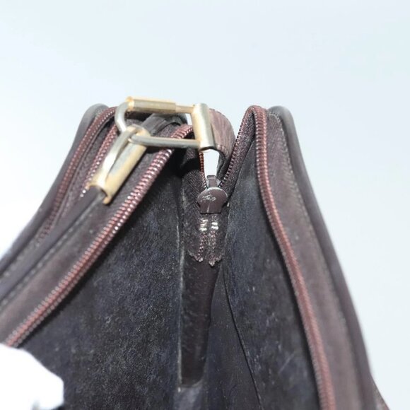 Christian Dior Trotter Canvas Shoulder Bag Brown Gold Auth ep10263 - Picture 13 of 16